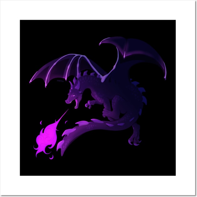 Ender Dragon Wall Art by Hokkio